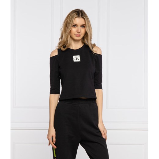 Bluzka damska Calvin Klein z krótkimi rękawami casualowa 