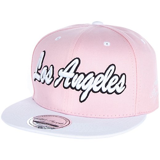Light pink Los Angeles trucker hat river-island rozowy 
