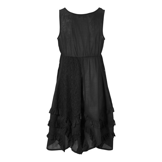 Sukienka jasnoróżowy halens-pl czarny asymetryczne
