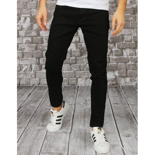 Spodnie męskie jeansowe czarne UX2853 Dstreet 30 okazyjna cena DSTREET