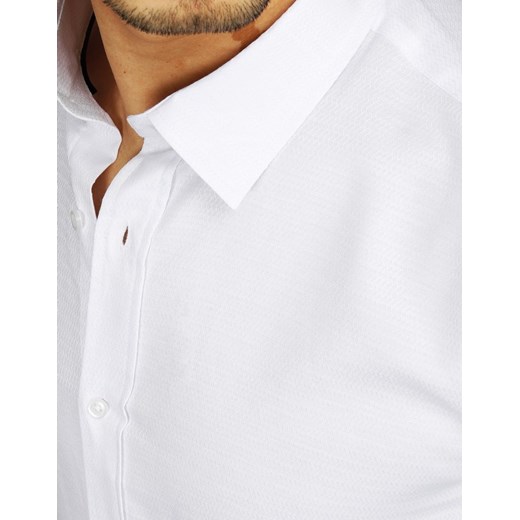 Biała elegancka koszula męska DX2037 Dstreet XL okazyjna cena DSTREET