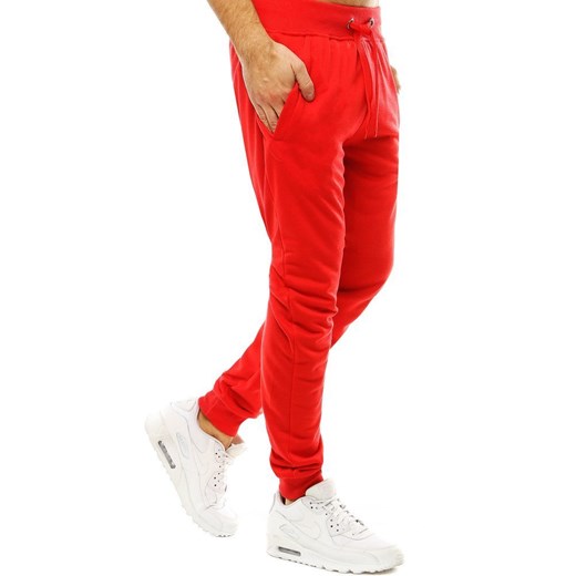 Spodnie męskie dresowe czerwone UX2812 Dstreet XXL DSTREET