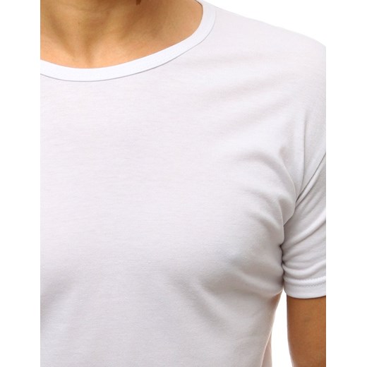 T-shirt męski biały RX2571 Dstreet S okazyjna cena DSTREET