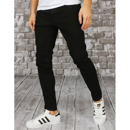 Spodnie męskie jeansowe czarne UX2853 Dstreet 30 okazyjna cena DSTREET