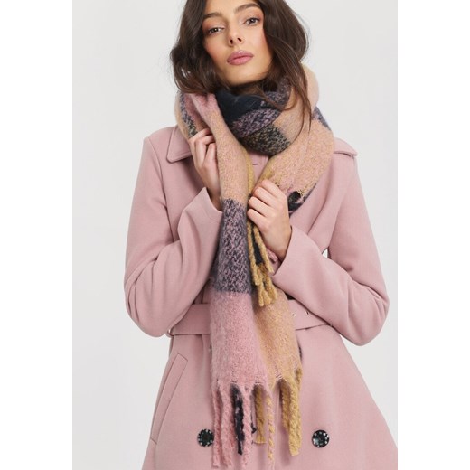 Granatowo-Różowy Szalik Aptness Renee uniwersalny Renee odzież