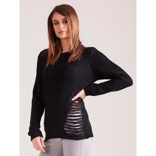 Sweter cut out czarny S/M Sheandher S/M Sheandher.pl