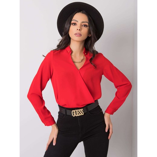 RUE PARIS Czerwona bluzka koszulowa XL Sheandher XL Sheandher.pl