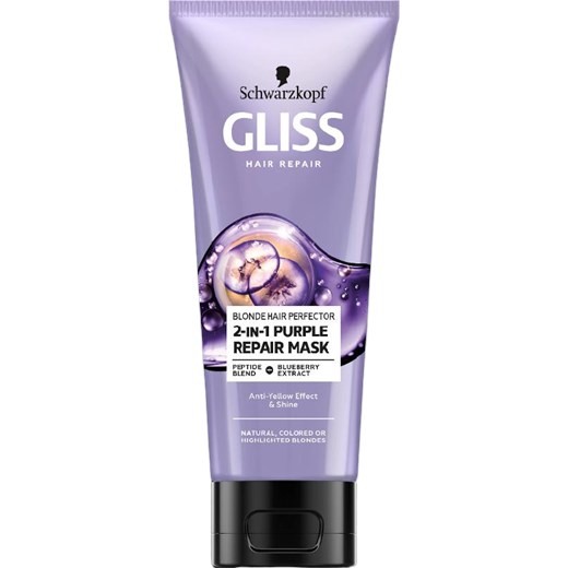 Schwarzkopf, Gliss Hair Repair Purple, maska do włosów blond i rozjaśnionych, 200 ml Schwarzkopf wyprzedaż smyk