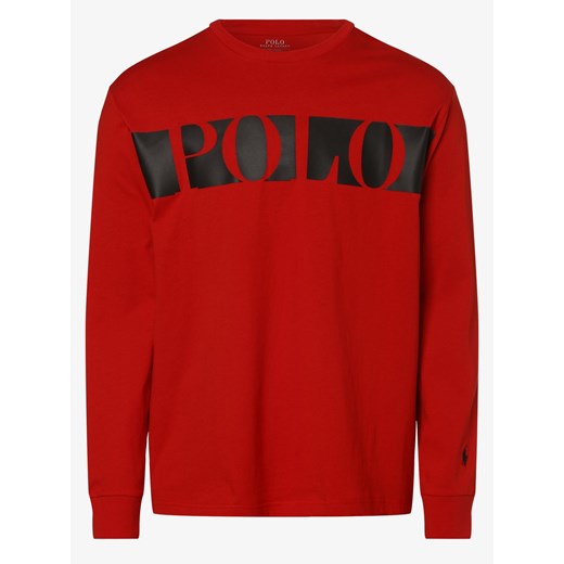 Polo Ralph Lauren - Męska koszulka z długim rękawem – Classic Fit, czerwony Polo Ralph Lauren XL vangraaf
