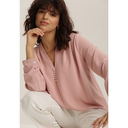 Różowa Bluzka Kealeth Renee S/M Renee odzież