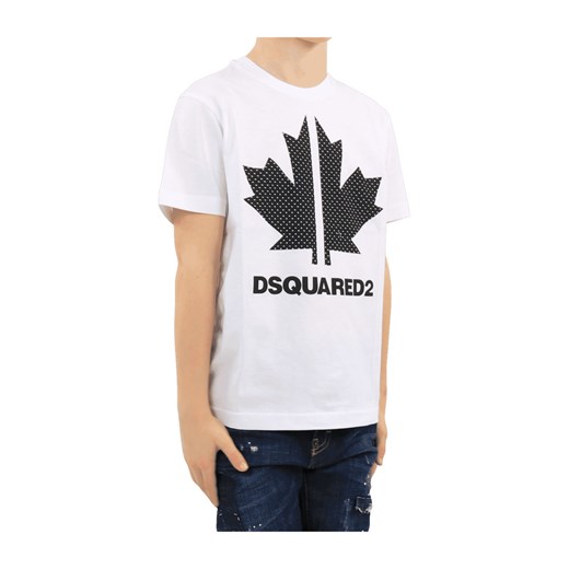 T-shirt chłopięce Dsquared2 biały 