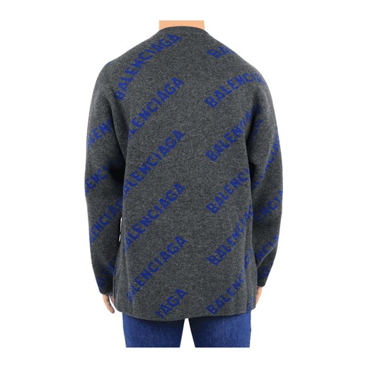Sweter męski BALENCIAGA w abstrakcyjne wzory 