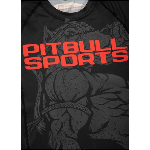 T-shirt męski Pit Bull w nadruki z długim rękawem 