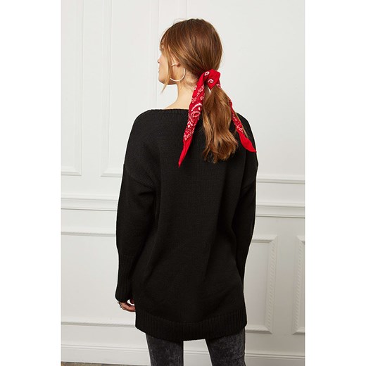 Plume sweter damski czarny 