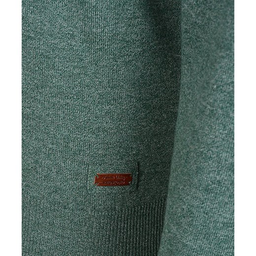 Sweter męski Redmond zielony bawełniany 