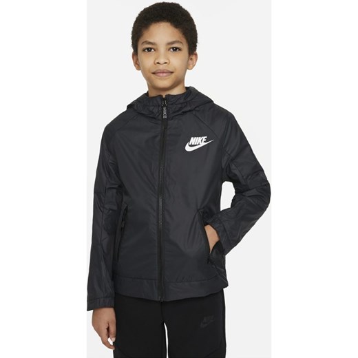 Kurtka z dzianiny dla dużych dzieci (chłopców) Nike Sportswear - Czerń Nike L Nike poland