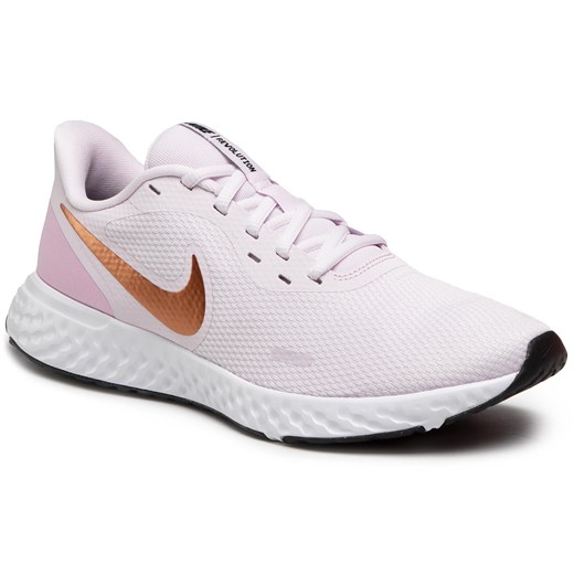 Buty sportowe damskie różowe Nike revolution płaskie 