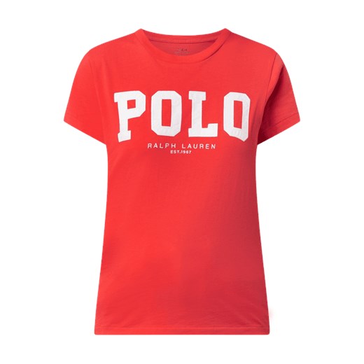 Polo Ralph Lauren bluzka damska z okrągłym dekoltem czerwona 