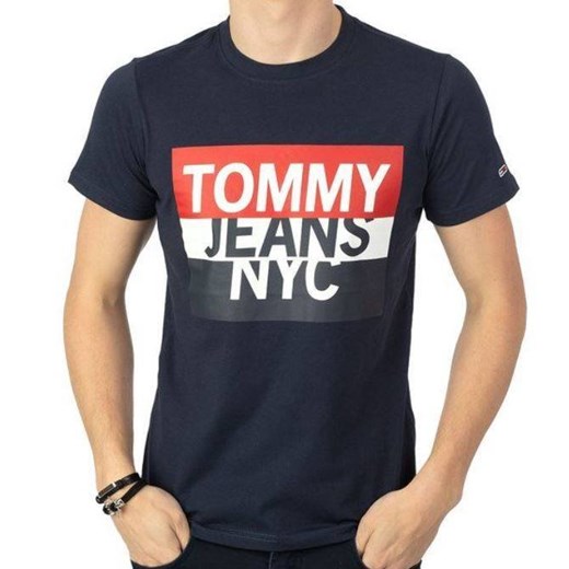 T-SHIRT MĘSKI TOMMY JEANS GRANATOWY Tommy Hilfiger XL wyprzedaż Royal Shop