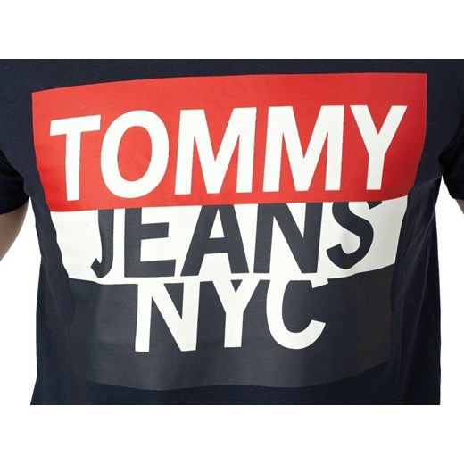 T-SHIRT MĘSKI TOMMY JEANS GRANATOWY Tommy Hilfiger S Royal Shop promocja
