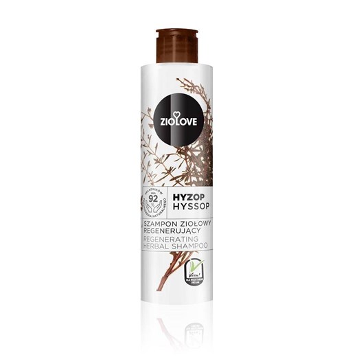 Hyzop regenerujący szampon ziołowy 250ml Ziolove uniwersalny nabea