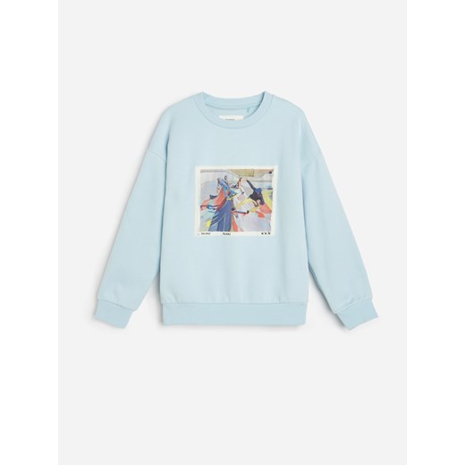 Bluza chłopięca niebieska Reserved na wiosnę bawełniana 