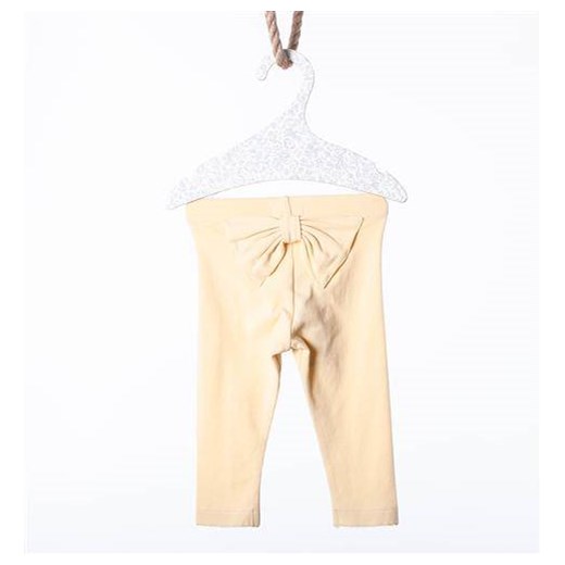 Newbie Legginsy z kokardą Dziewczynka 68 żółty Oficjalny sklep Allegro