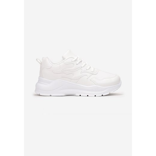 Buty sportowe damskie Born2be sneakersy sznurowane białe