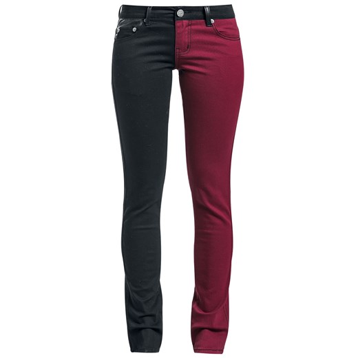 Black Premium by EMP - Skarlett - Spodnie z materiału - czarny czerwony W31L32 EMP