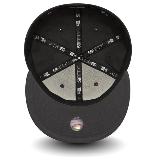 Czapka z daszkiem New Era fitted cap 59FIFTY Basic MLB New York Yankees grey New Era 7 3/8 wyprzedaż matshop.pl