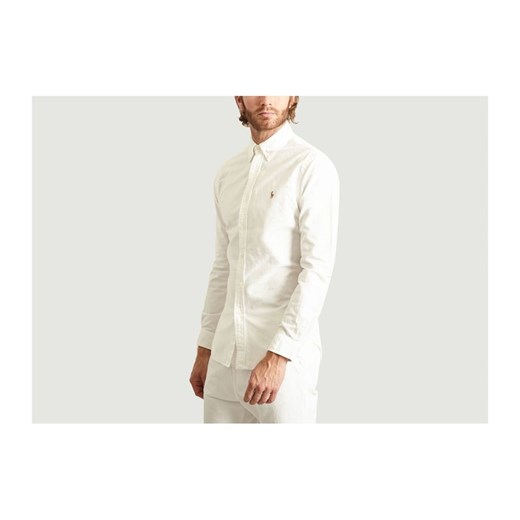 Koszula męska biała Polo Ralph Lauren z kołnierzykiem button down 