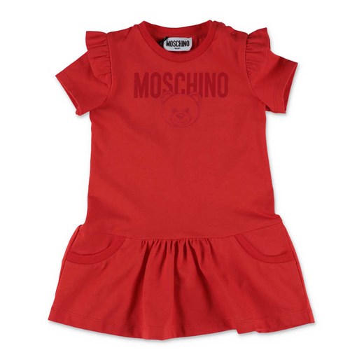 Czerwona odzież dla niemowląt Moschino 