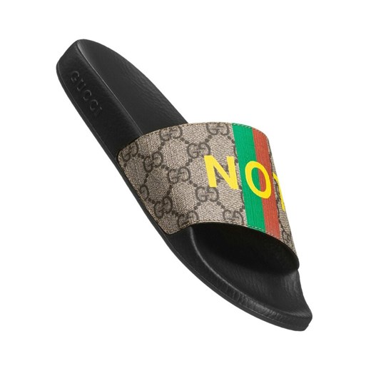 Pantoletten mit „Fake/Not“-Print Gucci 35 showroom.pl
