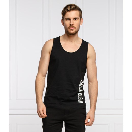 T-shirt męski Calvin Klein z napisami czarny 