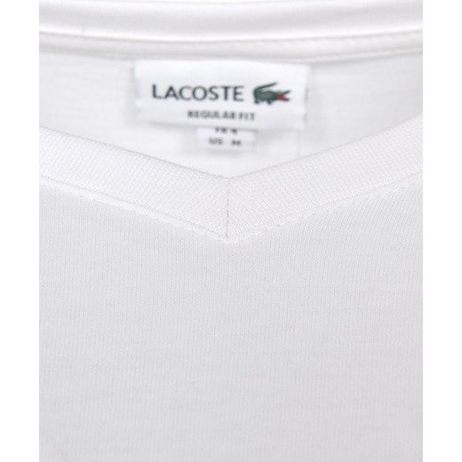 T-shirt męski koszulka Lacoste Biały Lacoste XL zantalo.pl wyprzedaż