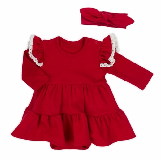Odzież dla niemowląt czerwona dziewczęca 