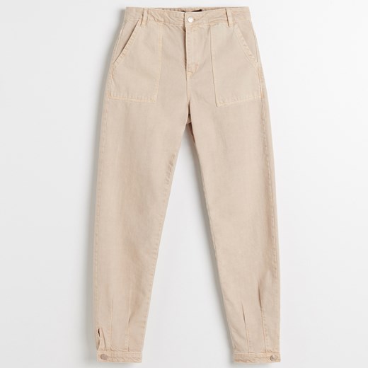 Reserved - Jeansy z prostymi nogawkami - Beżowy Reserved 34 wyprzedaż Reserved