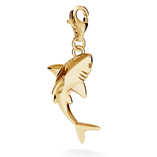 Srebrny charms rekin 925 : Srebro - kolor pokrycia - Oksydą Giorre GIORRE