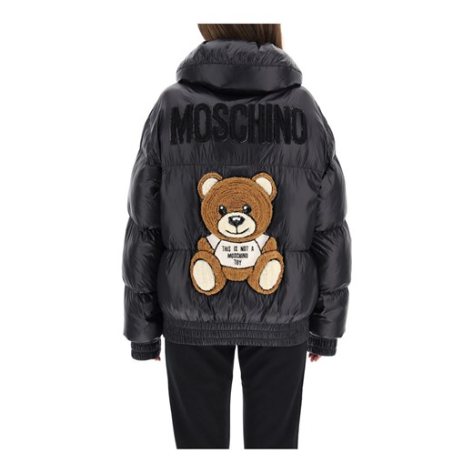 padded bomber jacket teddy embroidery Moschino 40 IT showroom.pl
