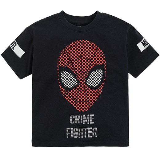 Cool Club, T-shirt chłopięcy, granatowy, Spider-Man Cool Club smyk