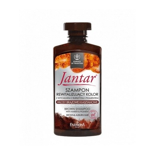 JANTAR szampon rewitalizujący do włosów brązowych i kasztanowych, 330 ml Farmona uniwersalny drogeriaolmed.pl