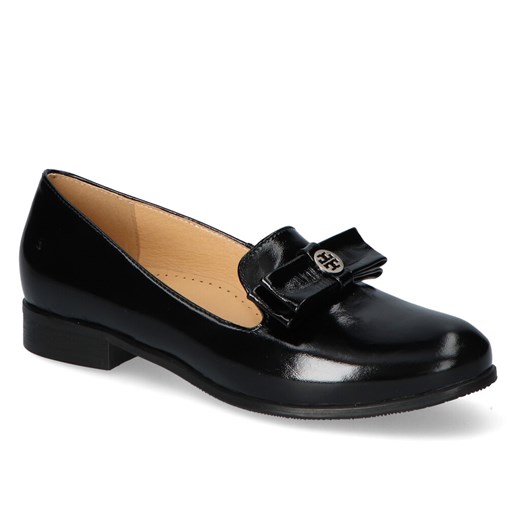 Lordsy Galant 452 Czarne naplak ze sklepu Arturo-obuwie w kategorii Lordsy damskie - zdjęcie 105816838