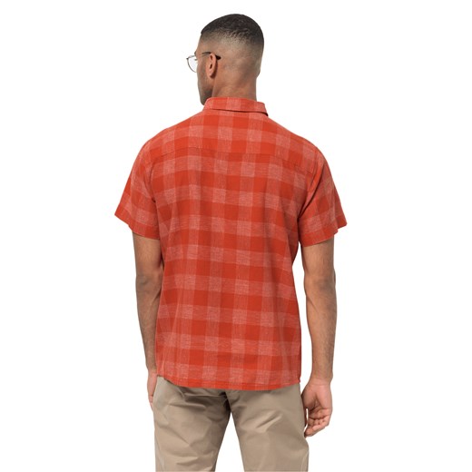 Koszula męska Autoryzowany Sklep Jack Wolfskin czerwona na lato 