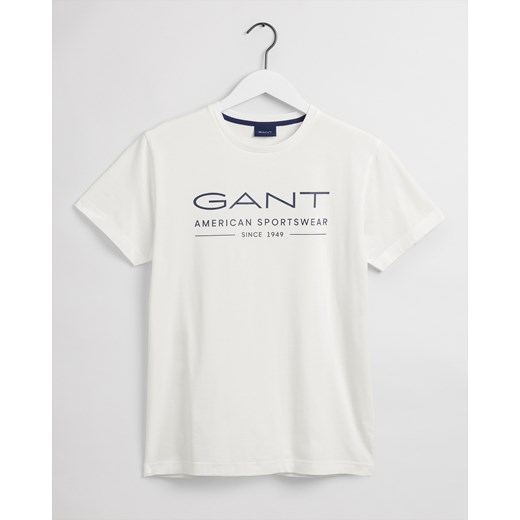 T-shirt męski Gant z krótkimi rękawami bawełniany 