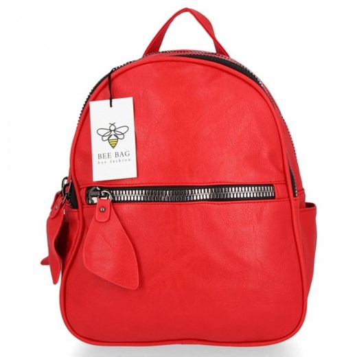 BEE BAG Plecak Damski Lara Czerwony Bee Bag torbs.pl