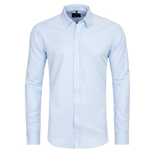 koszula męska salzburg sky blue new slim  di selentino błękitna ze sklepu Royal Shop w kategorii Koszule męskie - zdjęcie 105885678