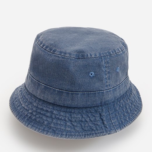 Reserved - Bawełniany kapelusz z efektem sprania - Granatowy Reserved S/M okazja Reserved