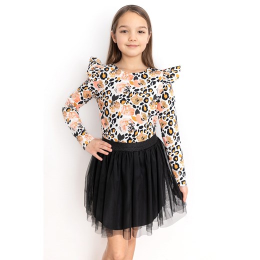Bluzka dla dziewczynki w pomarańczową panterkę 98 Wiosna/Lato Myprincess.pl MKA GROUP