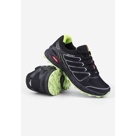 Buty sportowe czarno-zielone Liane Yourshoes 37 YourShoes