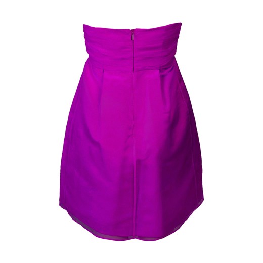 Sukienka Pinko fioletowa z dekoltem v bez rękawów z kokardą 